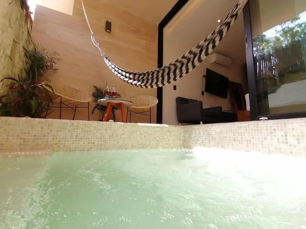 King Bed Cool Pool Hammock Gym Wifi Hyde Tulum Apartment Mexico