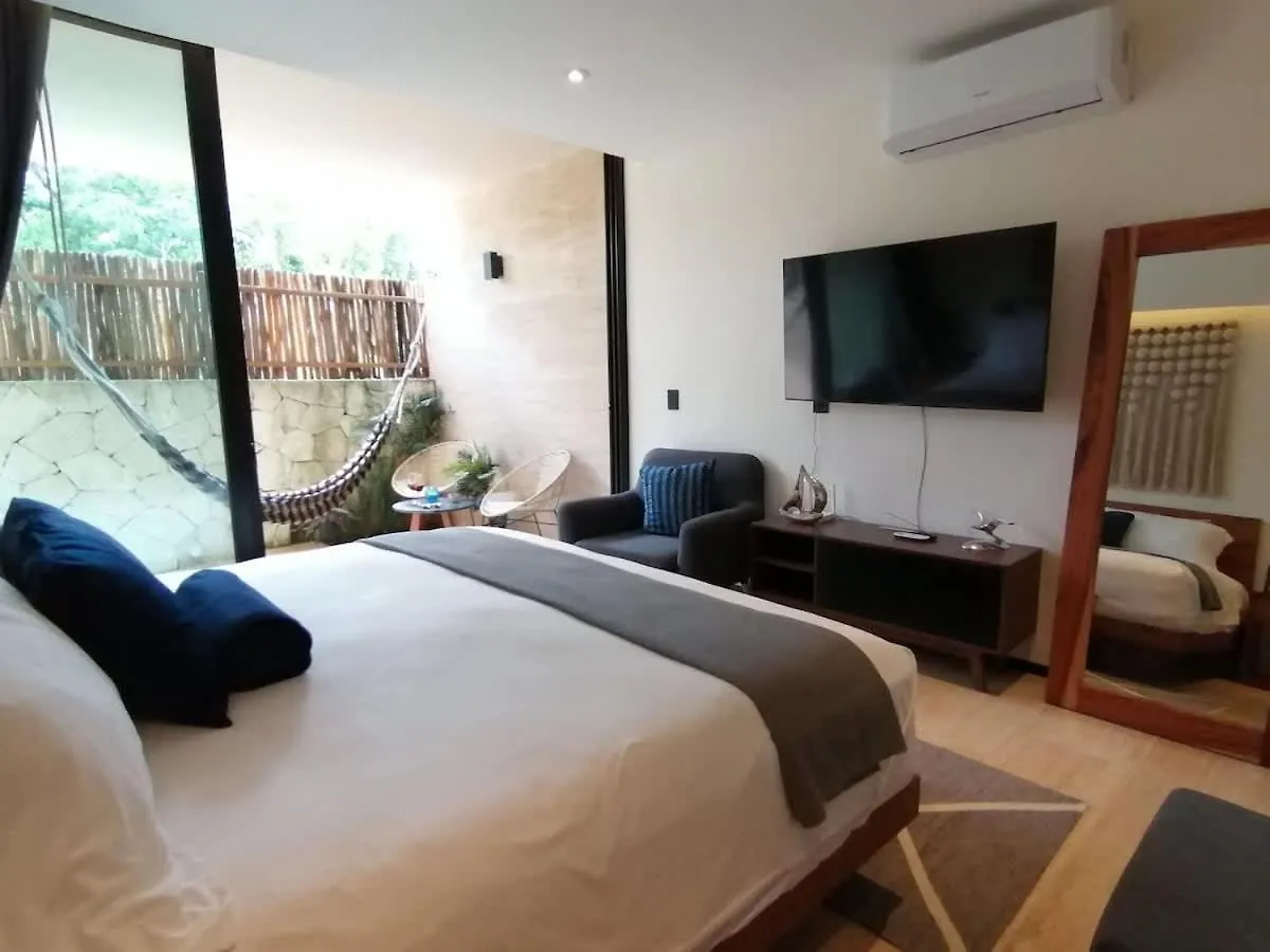 King Bed Cool Pool Hammock Gym Wifi Hyde Tulum Apartment Mexico